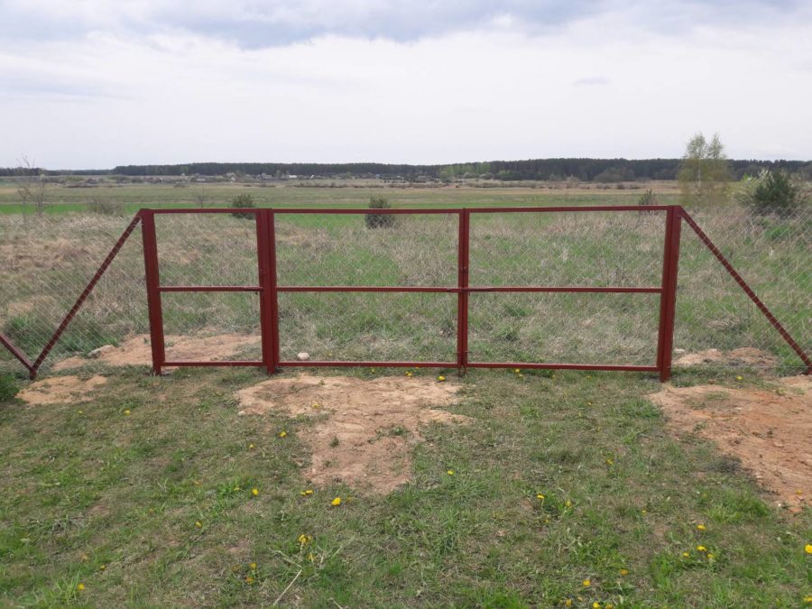 Забор из сетки рабицы 280м с воротами и калиткой фото6 в Березниках
