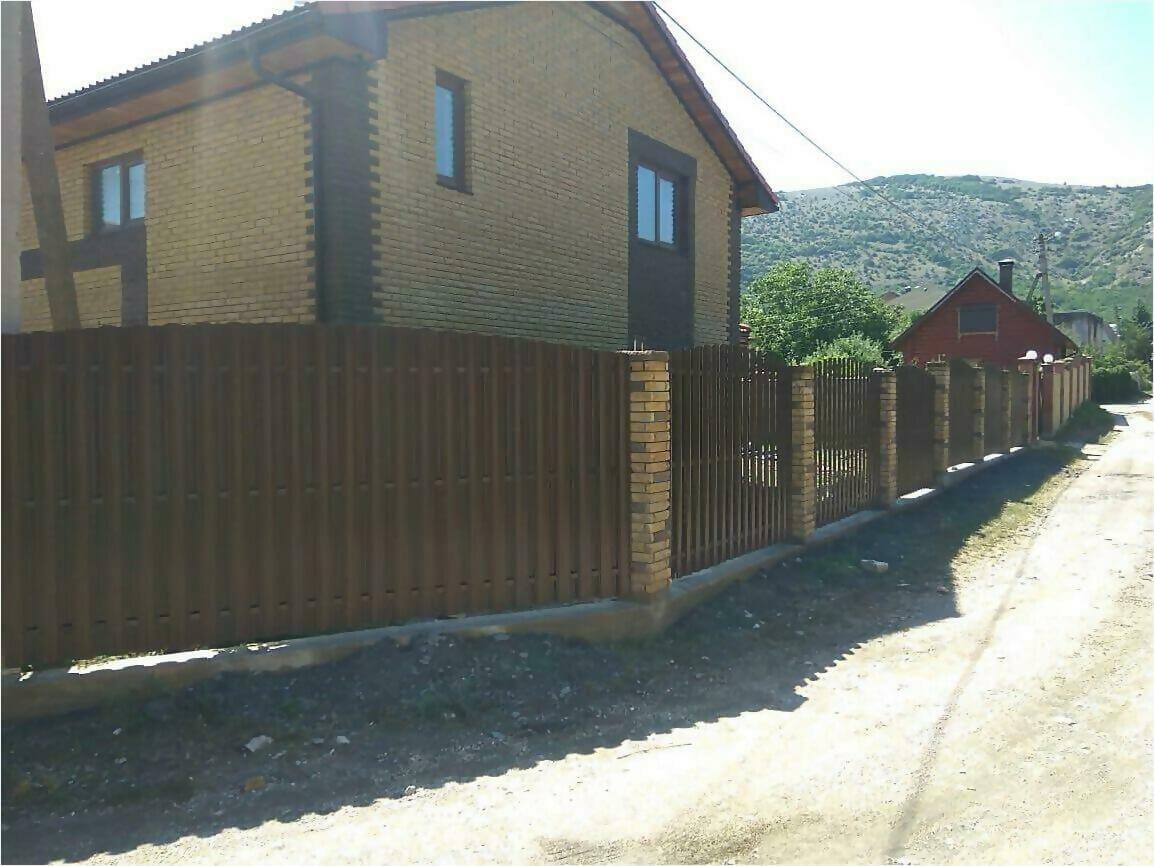 забор из штакетника 110м фото7 в Березниках