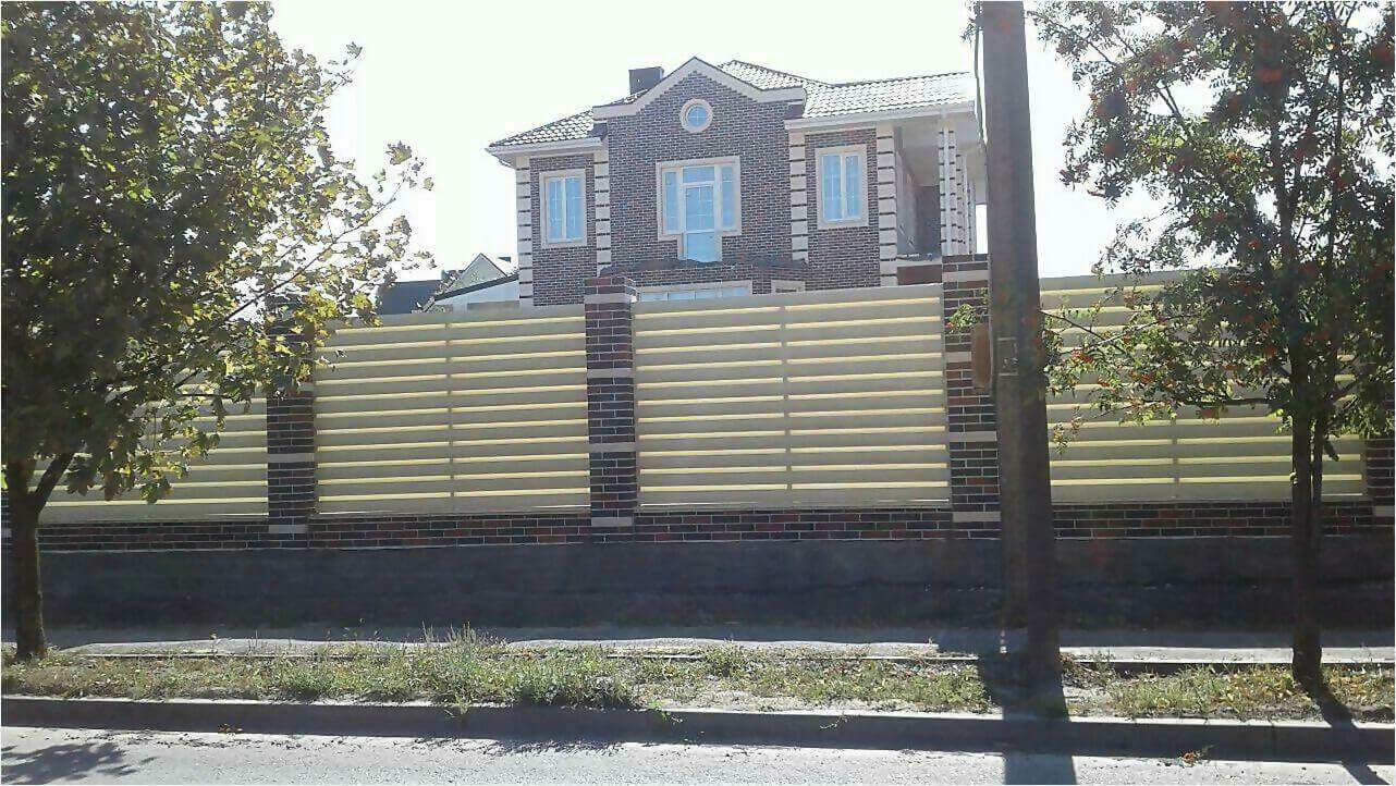 Забор из штакетника 115м фото2 в Березниках