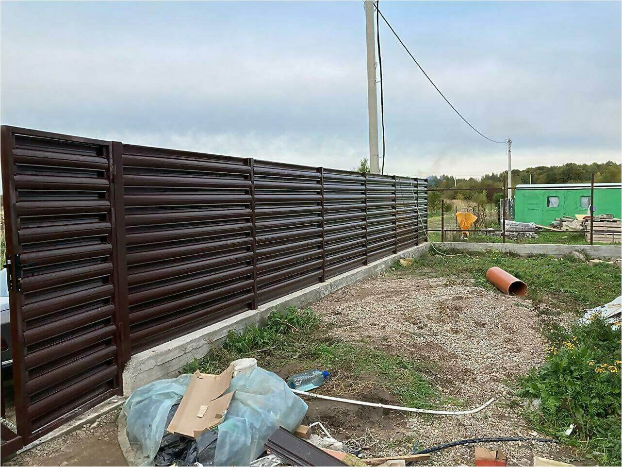 Забор из штакетника 85м фото6 в Березниках