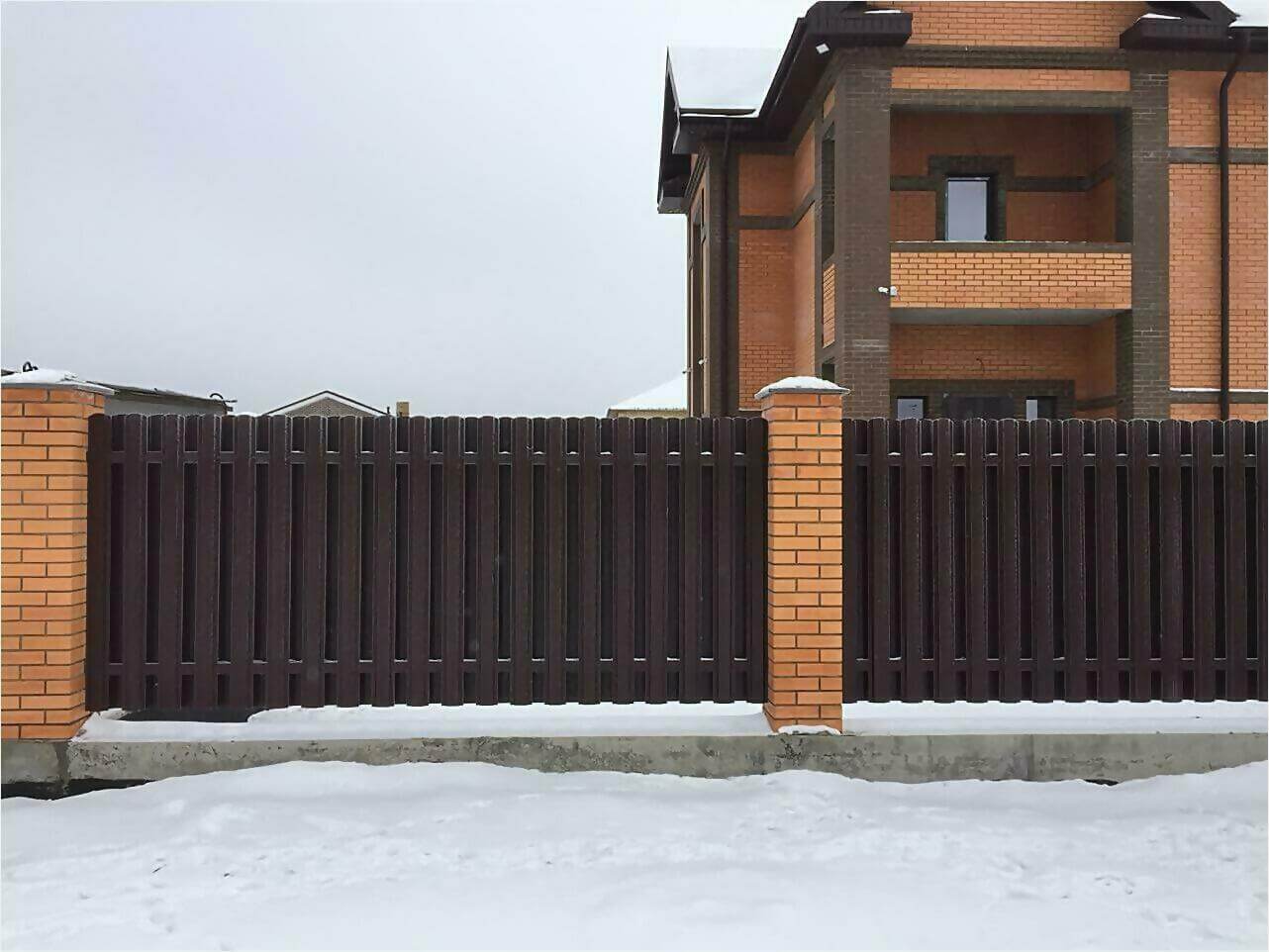 Забор из штакетника 95м фото6 в Березниках
