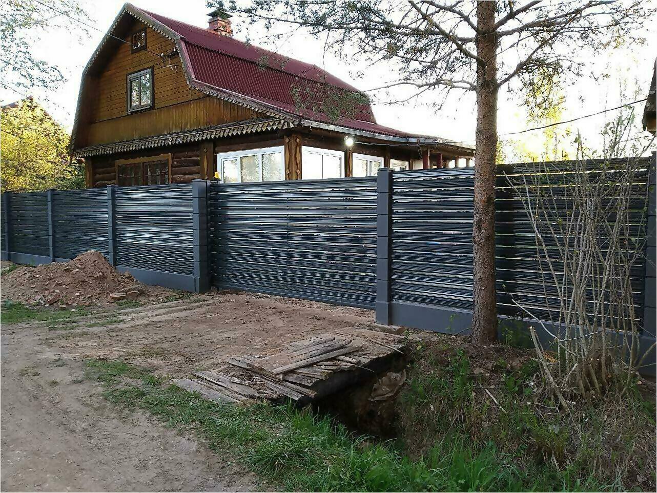 забор-ранчо из штакетника 75м фото4 в Березниках