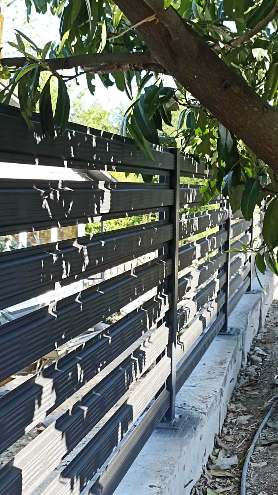 Забор из штакетника 90м RAL7024/7024 Серый Графит фото2 в Березниках