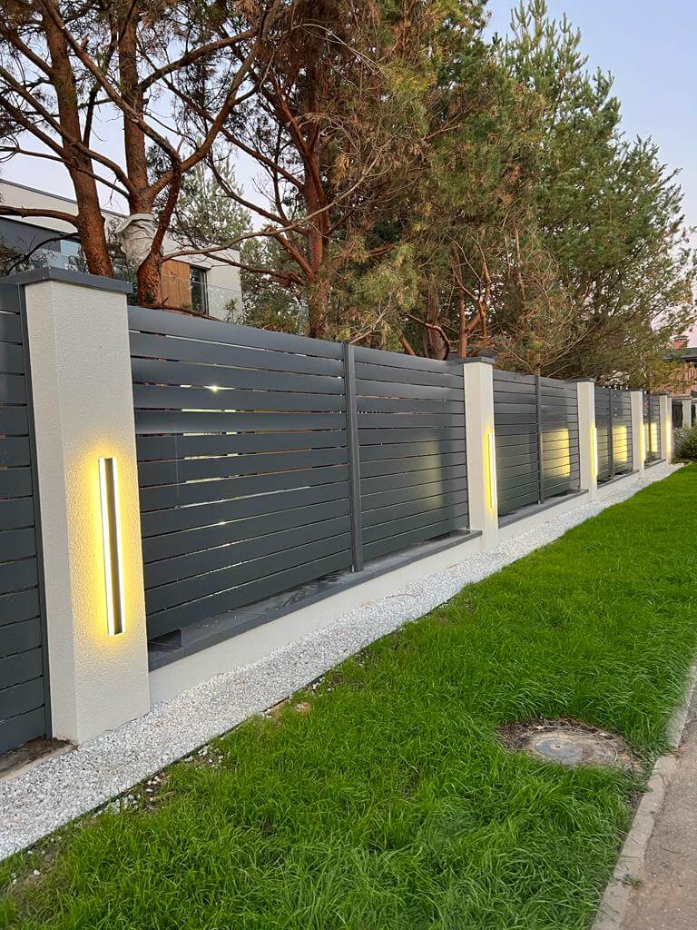 Забор-ранчо из металлопланкена 36м RAL7024 Серый Графит фото 13 в Березниках