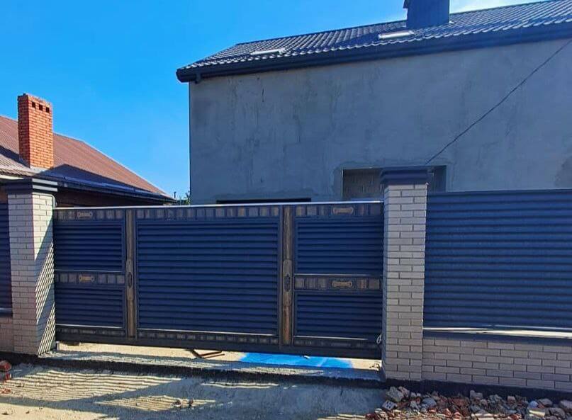 Забор-жалюзи 28м RAL7024/7024 Серый Графит двусторонний МАТТЕ в Березниках