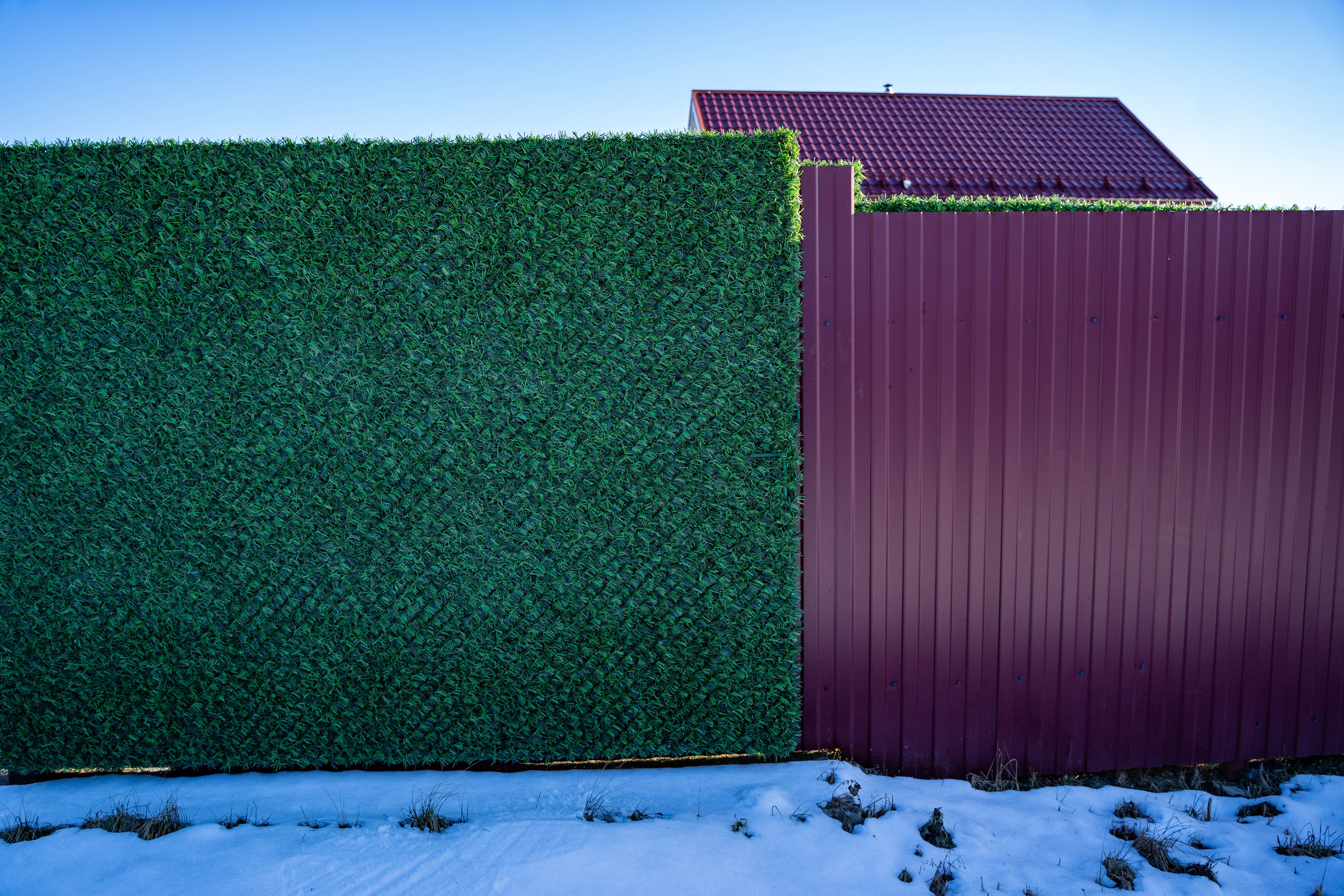 Вечнозеленый забор Grass Fence рулон 2м фото 2 в Березниках